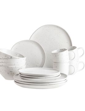 Geschirr-Set, Keramik Andoro weiss