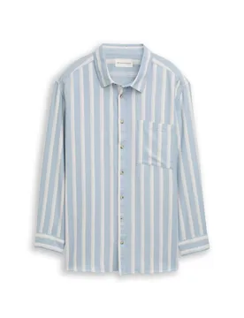 Plus structured striped shirt male - 5XL - FashionsVida