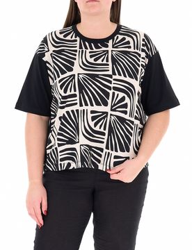 T-shirt girocollo NERO M