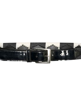 Gürtel HVP BUENOS AIRES black lack-white 95