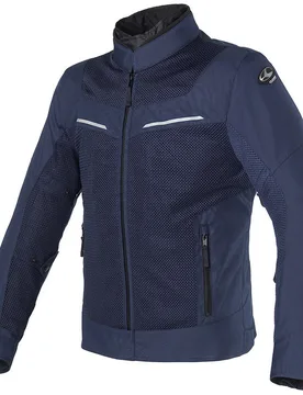 Giacca Moto Donna AIRTEK LADY WP Nero Navy taglia M - Clover - FashionsVida