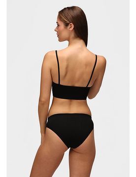 Strappy Rib Bralette Black Größe M female