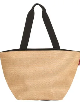 Borsa A Tracolla In Tessuto Zs7078 Black / Natural One Size - Reisenthel - FashionsVida
