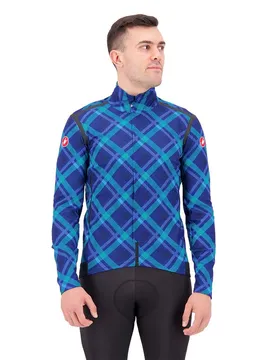 Giacca Perfetto Ros Gore-tex Infinium™ Windstopper® Ocean Blue / Malachite Green Plaid