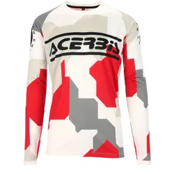 Maglia MotoCross Enduro MX LINEAR SUMBAWA Bianco Gri taglia L