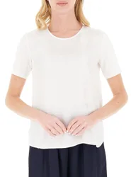 Blusa misto seta BIANCO S