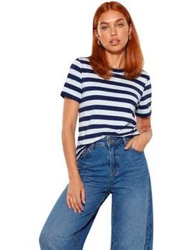 T-Shirt Maglietta Viscosa Rigata 26522 Eu S;Eu M;Eu Xs Female