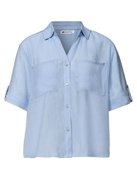 LTD QR Buttoned shirtcollar bl female