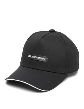 Emporio Armani Logo Cap di cotone