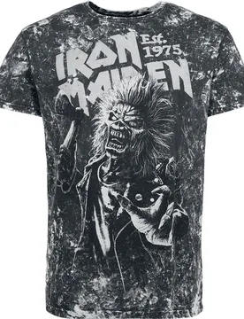 T-Shirt - Eddie - S bis XXL - für Männer - Größe M - schwarz/grau - EMP exklusives Merchandise! - Männer - male - Iron Maiden - FashionsVida