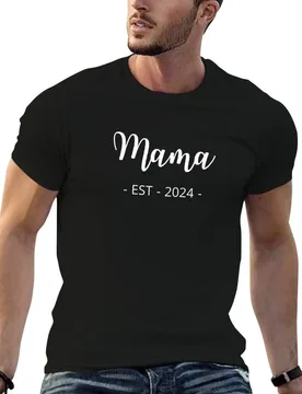 Personalized Mama Est. 2024, Customized shirts for expecting mothers, cute new mother gift idea, pregnancy announcement T-Shirt - Aliexpress - FashionsVida