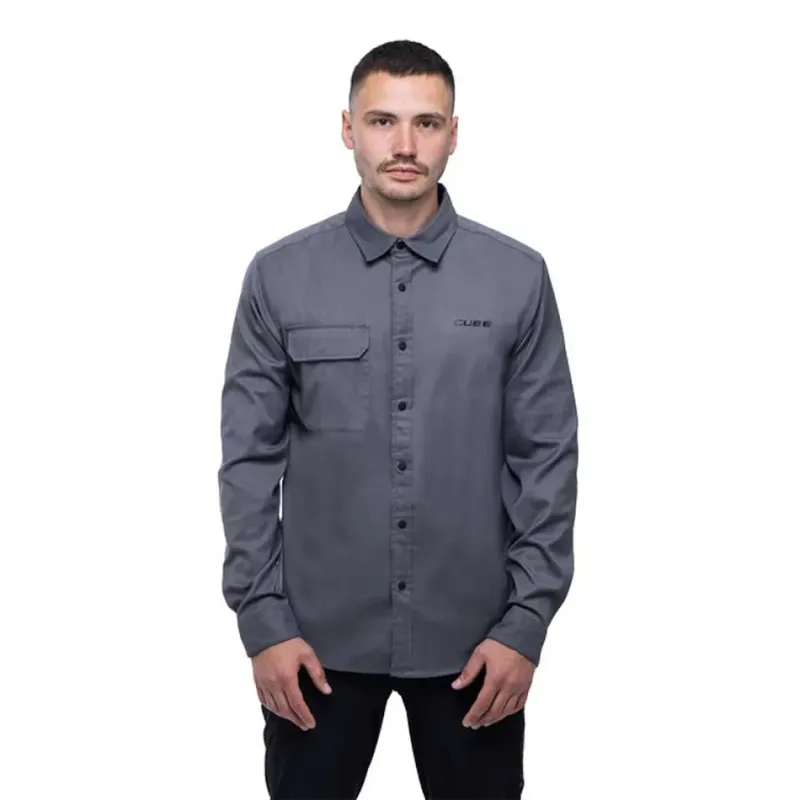 Camicia A Maniche Lunghe Vertex Grey