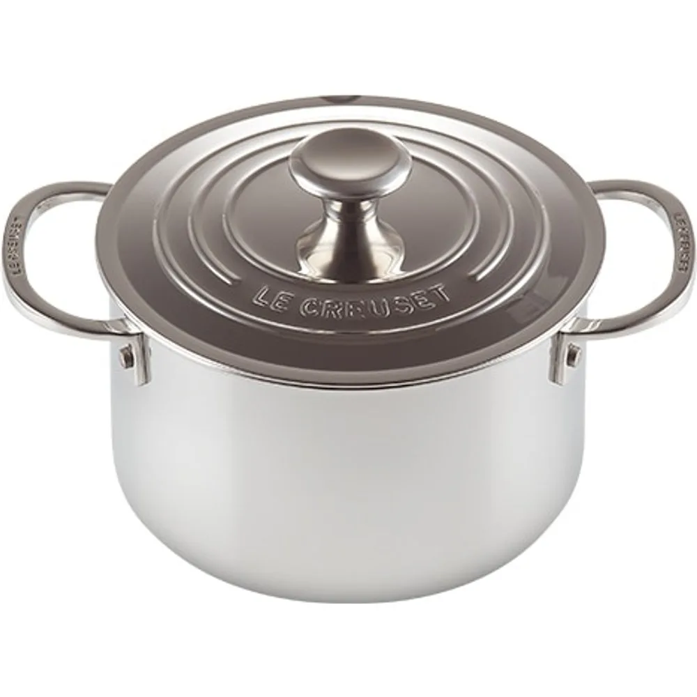 Olla alta con tapa de acero inoxidable Signature - Le Creuset - FashionsVida