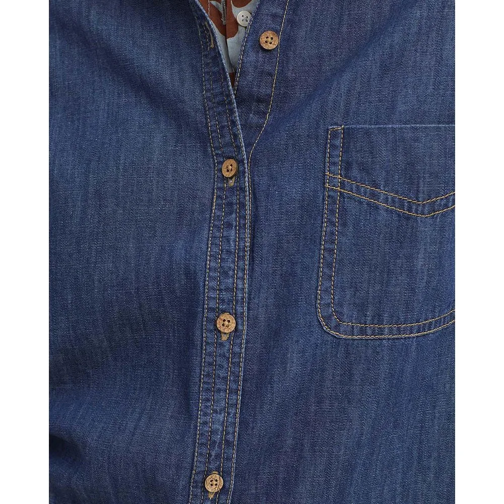 Camisa de mujer 100% algodón denim manga larga - Nice Things - FashionsVida