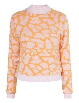 Swirly Jersey naranja / rosa