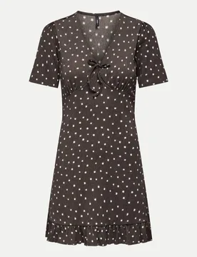 Only Kurzes Sommer-Kleid Braun L - Only - FashionsVida