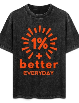 ONE PERCENT BETTER EVERYDAY T-Shirt Worker Basic Short Sleeve Tee - Aliexpress - FashionsVida