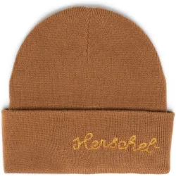 Gorro unisex en punto marrón