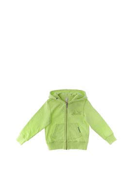 Felpa con cappuccio VERDE LIME 16A