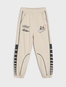 Pantaloni jogger in felpa Le Mans - panna