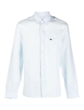 Camicia abbottonata bianca con logo