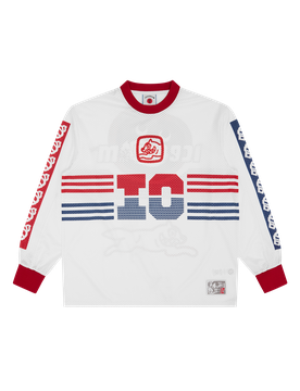 Moto L/S Mesh Shirt - White