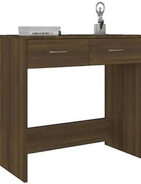Bureau Bois D'Ingénierie Marron 80x40x75 Cm Einheitsgrösse