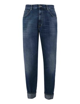 Jeans Loose Paco In Denim Fisso