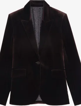Zadig & Voltaire - Blazer de mujer Vavy de terciopelo con cierre de botón - Zadig & Voltaire - FashionsVida