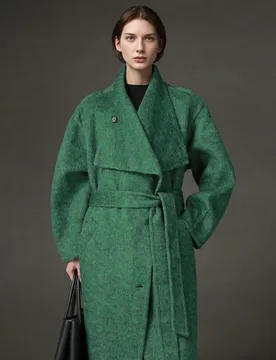 Allingentle Woolen Long Women Blazer Elegant Long Jacket Warm Coat with Belt for Casual Daily Outfits Customize - Aliexpress - FashionsVida