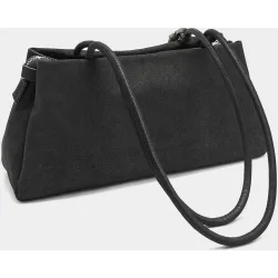 Bolso de hombro con varios compartimentos y cierre de cremallera con llavero extraíble de lazo