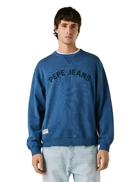 Sweat-shirt Gio Washed Navy Blue M
