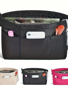 Pieza Organizador de bolso de nailon, Bolsa de cosméticos/Neceser con 13 bolsillos - Shein - FashionsVida
