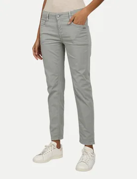 Hose Relaxed Fit Amelie Grau 25 - Gang - FashionsVida