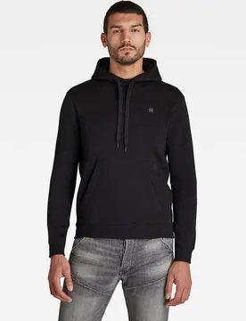 Sudadera Premium Core Hooded de hombre negra tipo canguro - G-Star - FashionsVida