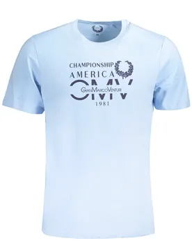 Herren T-Shirt Hellblau AU01484ITALO_AZLIGHBL