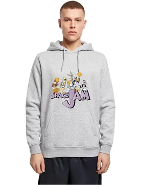 Felpa Con Cappuccio Space Jam Group Heather Grey XL