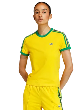 Slim Donna - Magliette Giallo - Taglia 38 - Jersey di cotone 38 - Adidas - FashionsVida
