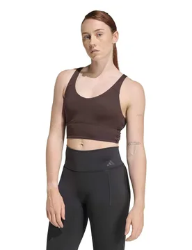 Stripes Non Wired Sports Bra (A-E) Brown female - Adidas - FashionsVida