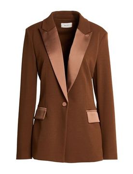 Americana Mujer Marrón XL Mujer