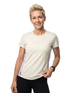 Endurance Tech Short Sleeve T-shirt Cotton White / Bliss P L Women - Scott - FashionsVida
