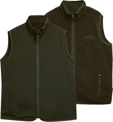 Polaire sans manches chaude et réversible - Reversible Fleece Gilet Sage - Taille L - Vert