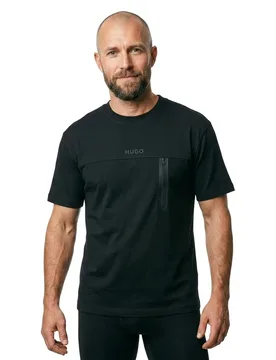 Hugo Maglietta A Maniche Corte Dubi Black S - Hugo Boss - FashionsVida