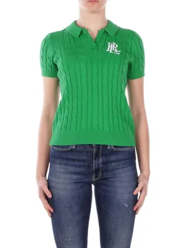 Donna maglia 200932224 015 natrissa short sleeve pullover verde - Ralph Lauren - FashionsVida
