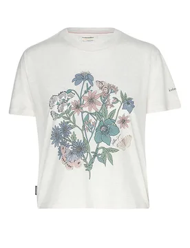 Camiseta funcional de mujer Flora 150 Tech Lite beige M - Icebreaker - FashionsVida