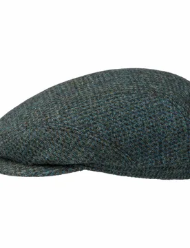 Millscott Wool Driver Flat Cap by - blue-green - Herren - Size: 56 cm - JJ Hats - FashionsVida