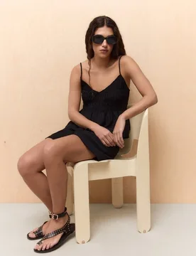 Top de mujer de tirantes con frunces elásticos - Easy Wear - FashionsVida
