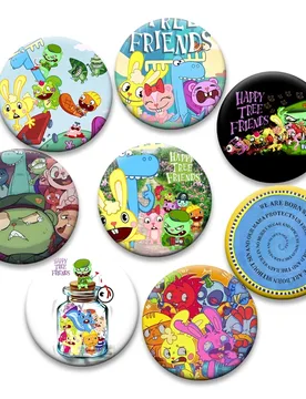 Happy Tree Friends Anime Pins Cute Cartoon Badge Flippy,Lumpy,Cuddles,Flaky,Petunia Brooches for Backpack Accessorys Gifts - Aliexpress - FashionsVida
