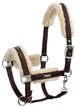 Halfter Fauxfur Pin Buckle, darkbrown WE