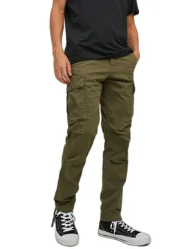 Pantaloni Cargo Ace Tucker Ama Olive Night / Detail Solid 36 - Jack & jones - FashionsVida